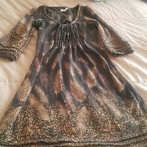 Knee length winter dress